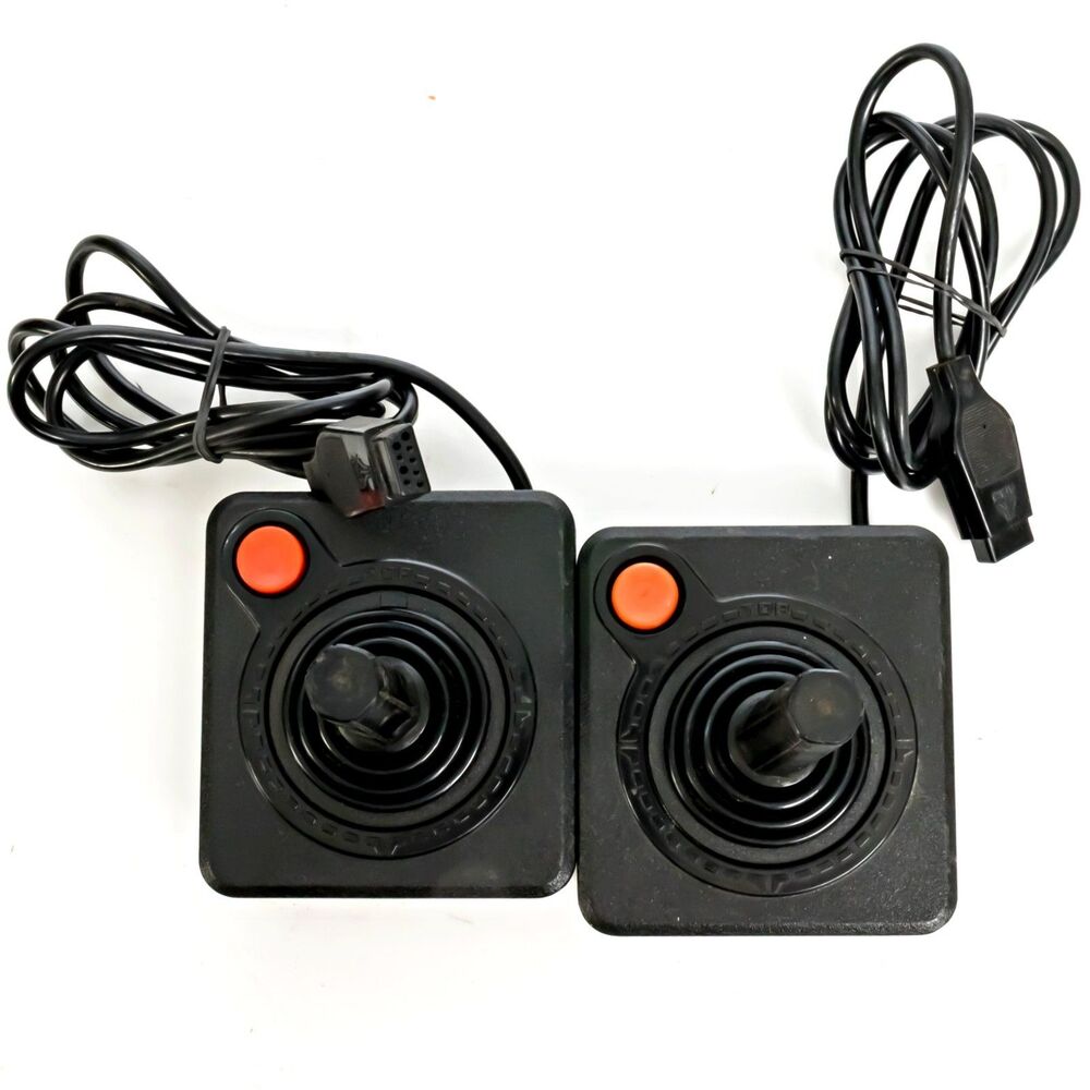 Atari 2600 CX40 Joystick Controller Lot Vintage Gaming OEM Authentic 2 Sticks